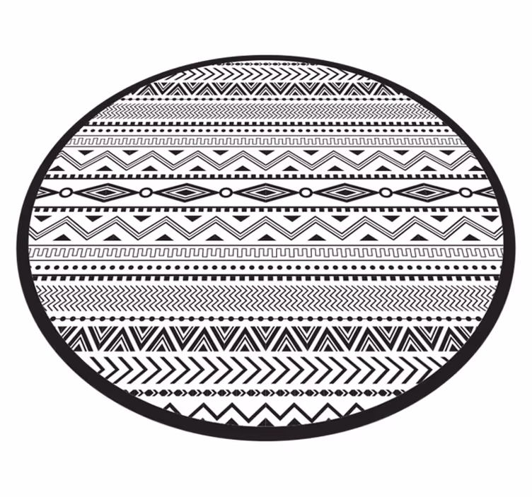 Abstrakteja geometrisia elementtejä Skandinavia vinyylimatto - Tenstickers