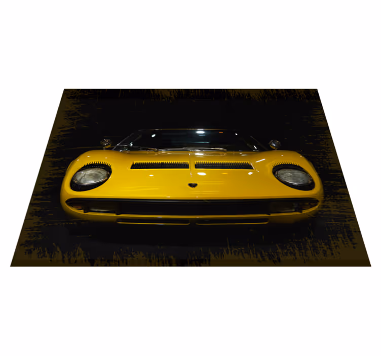 Lamborghini miura vinyylimatto retro - Tenstickers
