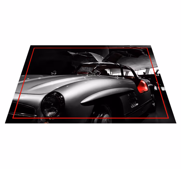 Mercedes 300sl vinyylimatto retro - Tenstickers