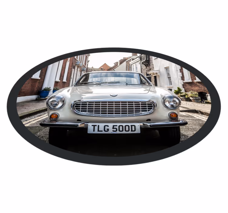 Volvo p1800 vinyylimatto retro - Tenstickers