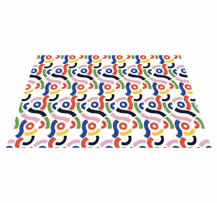 Eloisia geometrisia muotoja mosaiikki vinyylimatto - Tenstickers