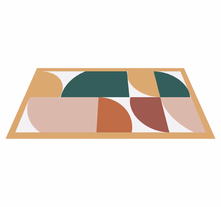 Abstrakti kuvio taide vinyylimatto geometrinen - Tenstickers