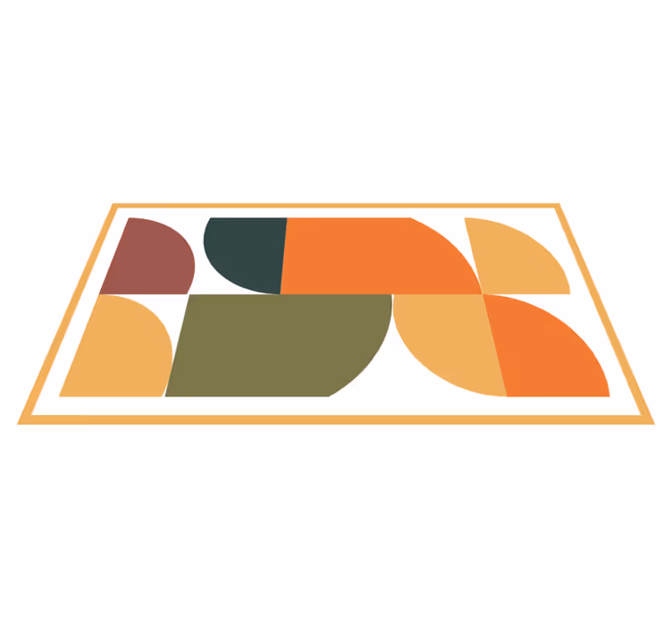 Eloisia geometrisia kuvioita moderni vinyylimatto - Tenstickers