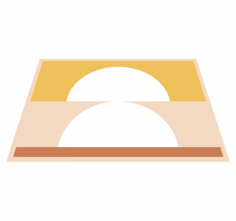 Pyöreä minimalismi minimalistinen vinyylimatto - Tenstickers