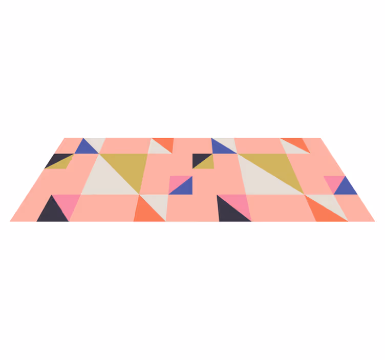 Modernit kolmiot geometrinen vinyylimatto - Tenstickers