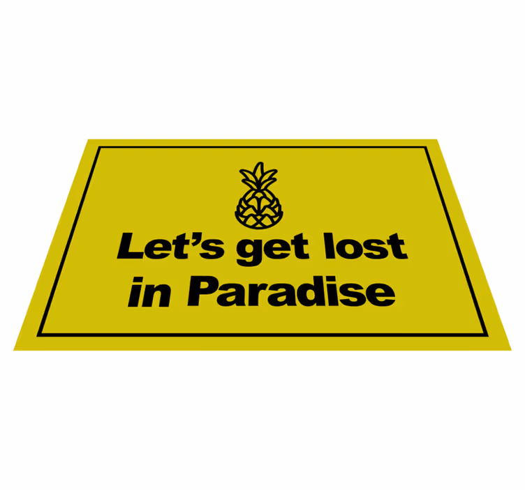 Eksy paratiisiin lauseke vinyylimatto - Tenstickers