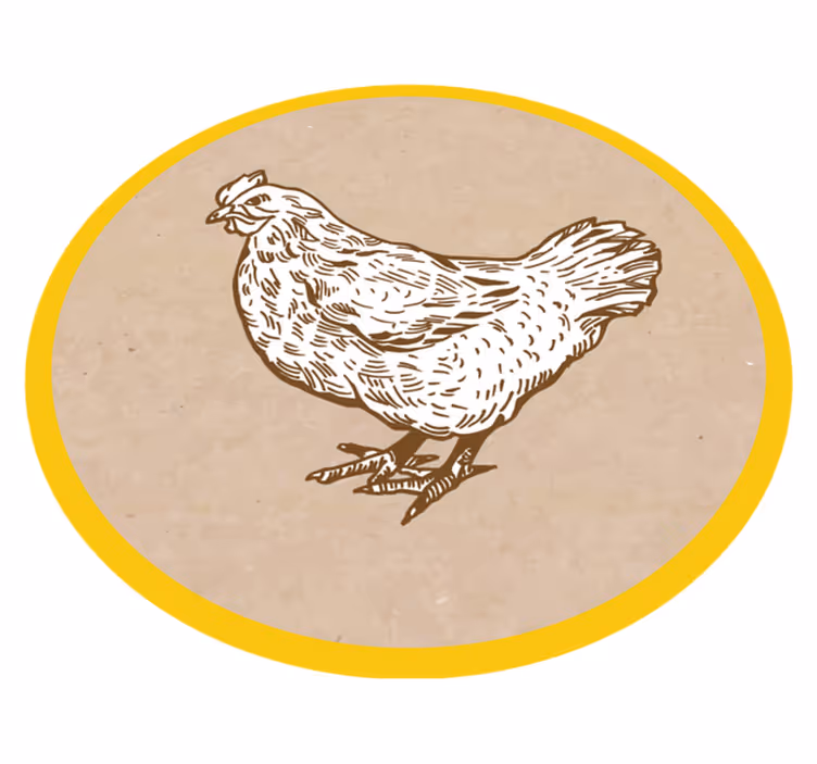 Kana kuva eläin vinyylimatto - Tenstickers