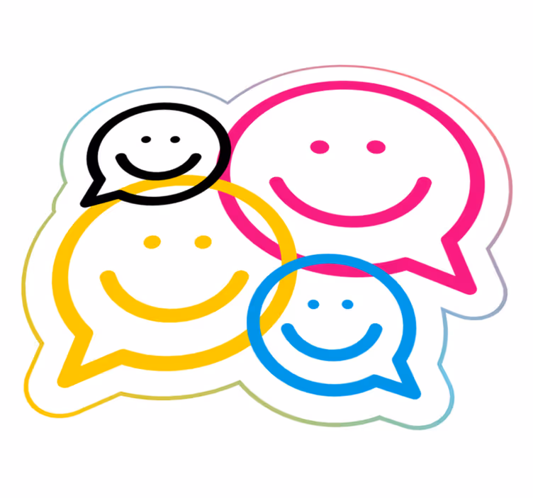 Hymiökokoelma teinin vinyylimatto - Tenstickers