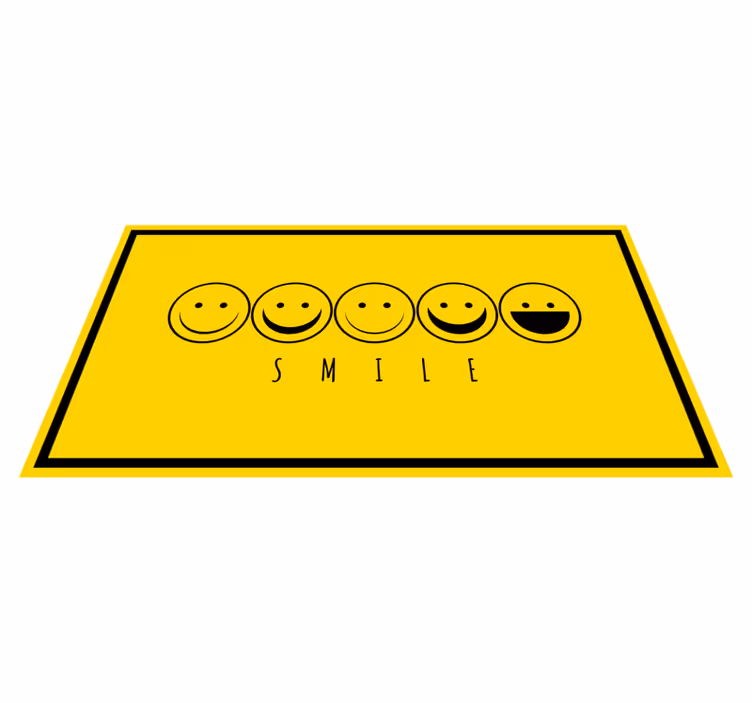 Iloiset ilmeet lauseke vinyylimatto - Tenstickers
