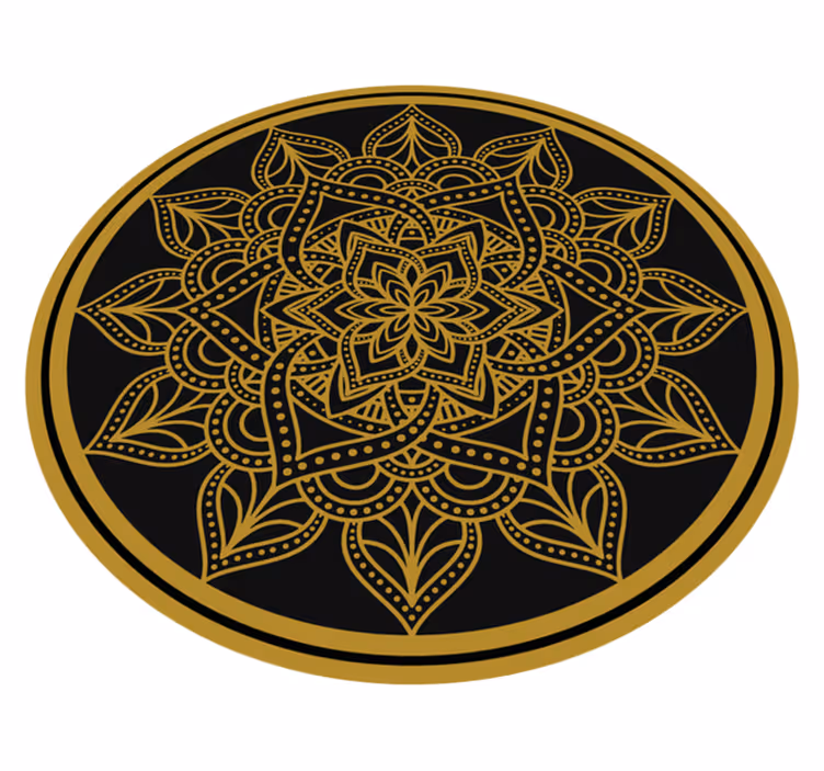 Siro elementti mandala vinyylimatto - Tenstickers
