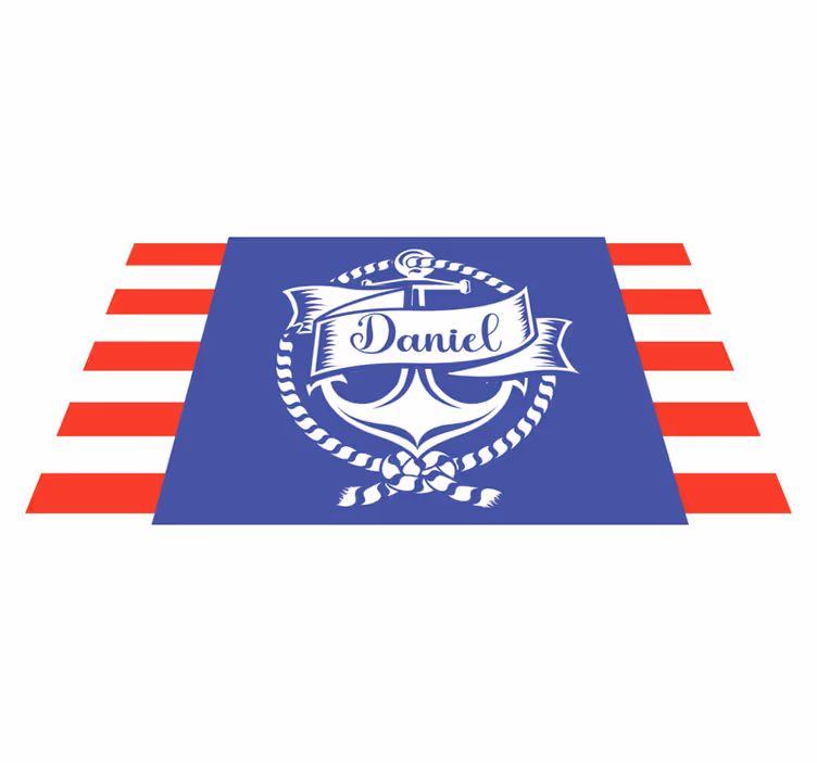 Meriankkurin suunnittelu nimi vinyylimatto - Tenstickers