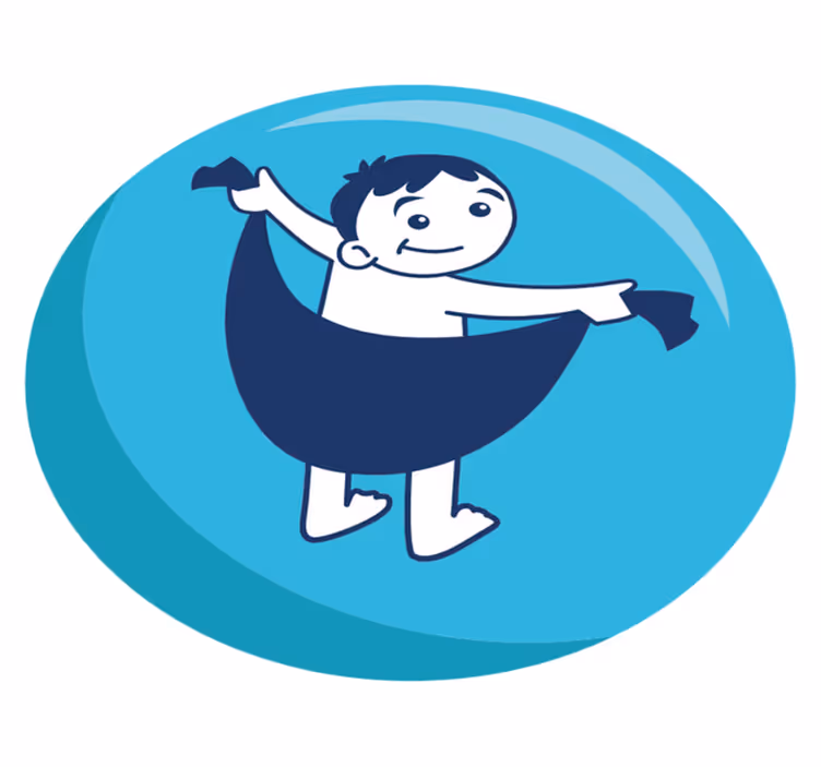 Iloinen lasten leikki vinyylimatto - Tenstickers