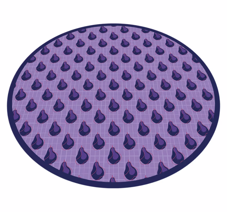 Violetti pisarakuvio keittiön vinyylimatto - Tenstickers