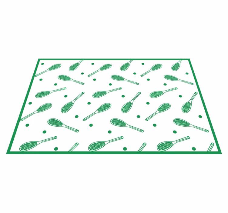 Vinyylimatto tennismailukuviolla - Tenstickers