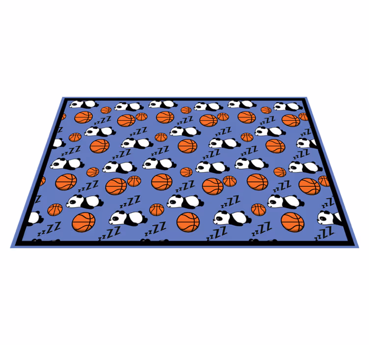 Nukkuva panda urheilu vinyylimatto - Tenstickers