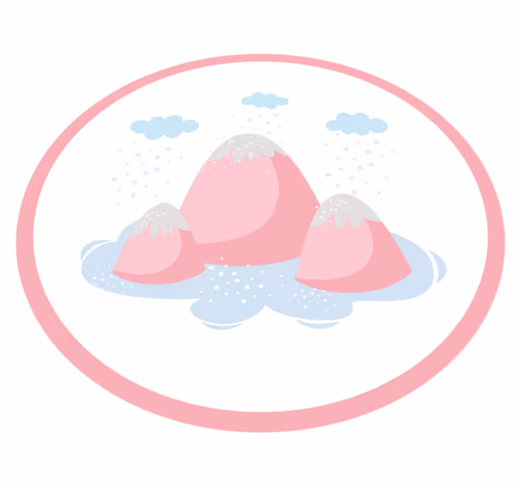 Luminen vuoristomaisema lastenhuone vinyylimatto - Tenstickers