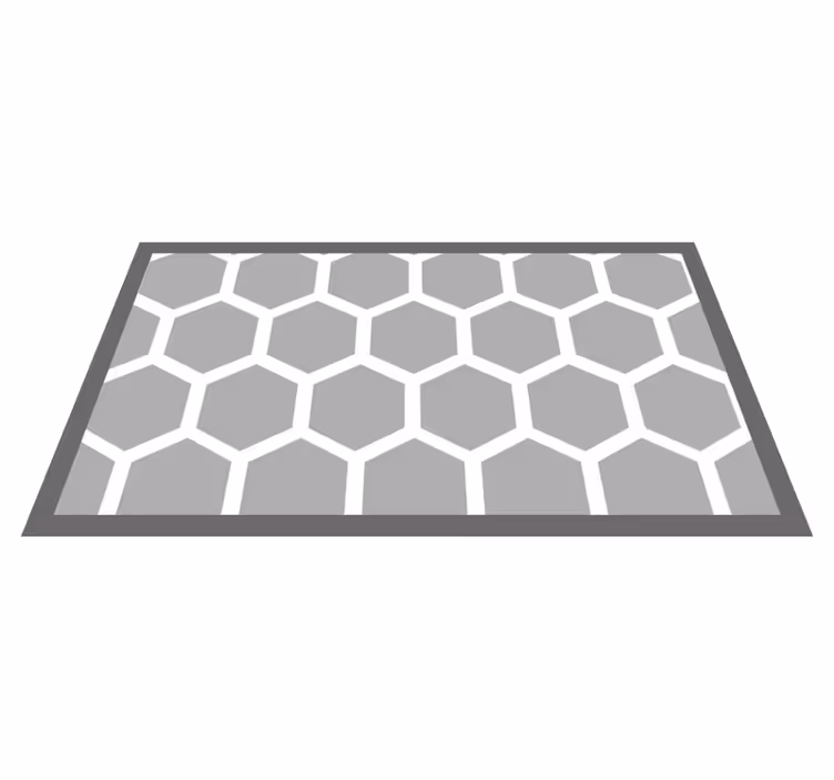 Kuusikulmainen kokoonpano geometrinen vinyylimatto - Tenstickers