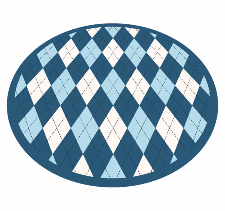 Timanttikuvion eleganssia geometrinen vinyylimatto - Tenstickers