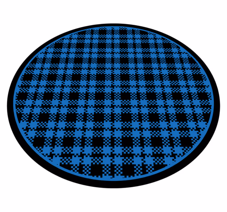 Tarkastettu koostumus pyöreä vinyylimatto - Tenstickers
