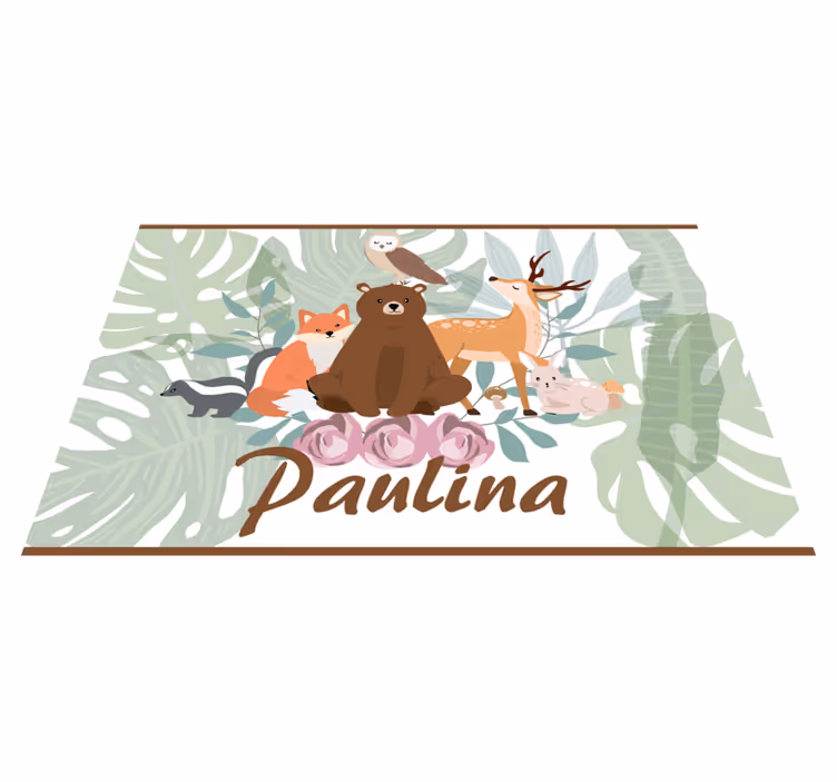 Eläinten viidakko nimi vinyylimatto - Tenstickers