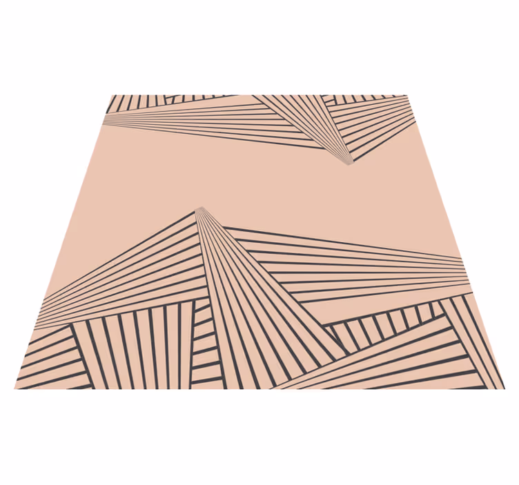 Lineaarinen geometrinen kuvio moderni vinyylimatto - Tenstickers