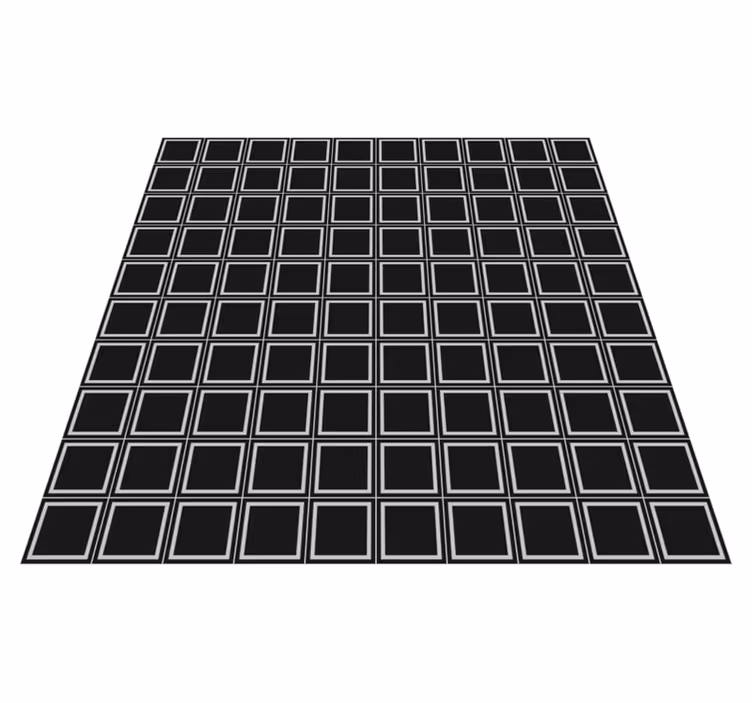Geometrinen neliöasetelma kaakeli vinyylimatto - Tenstickers