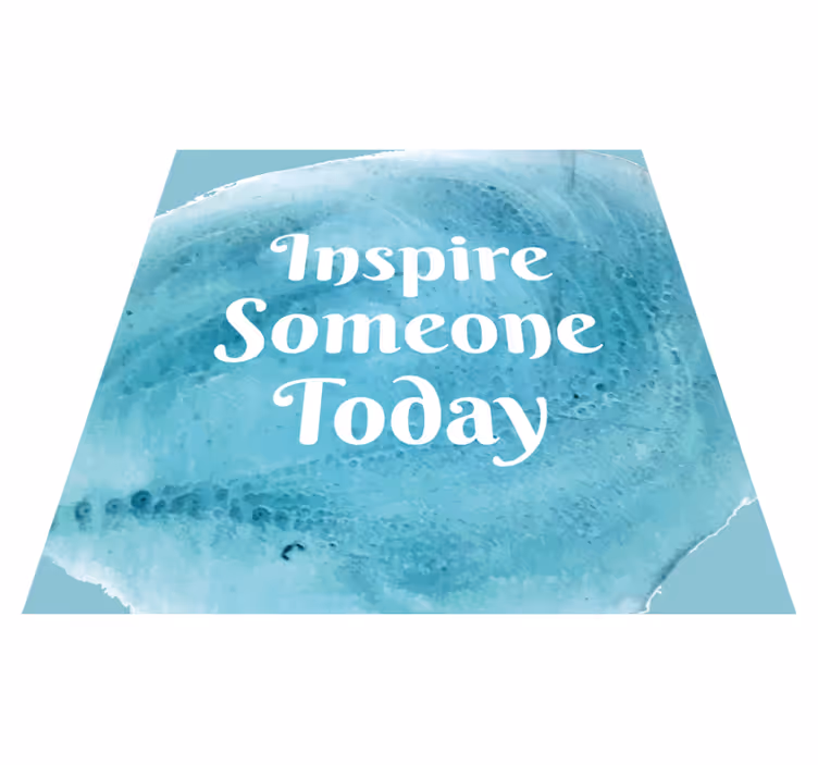 Inspiroivalausekevinyylimatto - Tenstickers