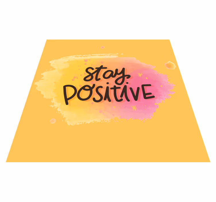 Pysy optimistisena lauseke vinyylimatto - Tenstickers