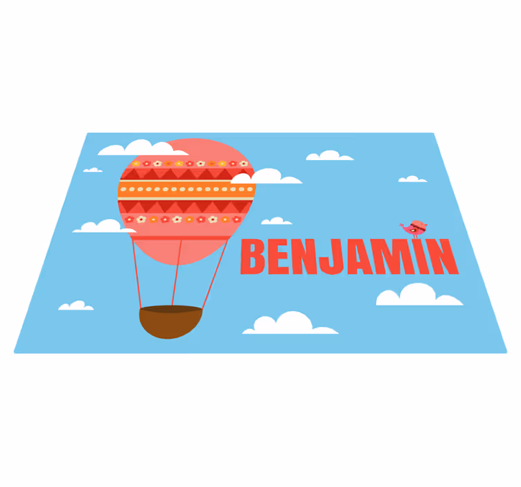 Punainen ilmapallo nimellä vinyylimatto - Tenstickers