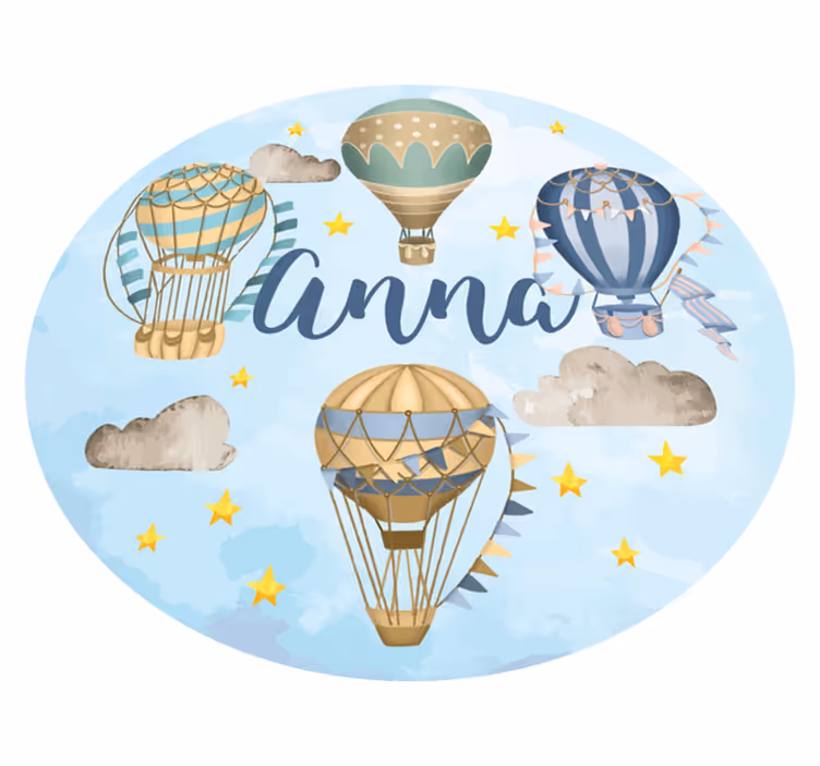 Ilmapallofantasia nimi vinyylimatto - Tenstickers