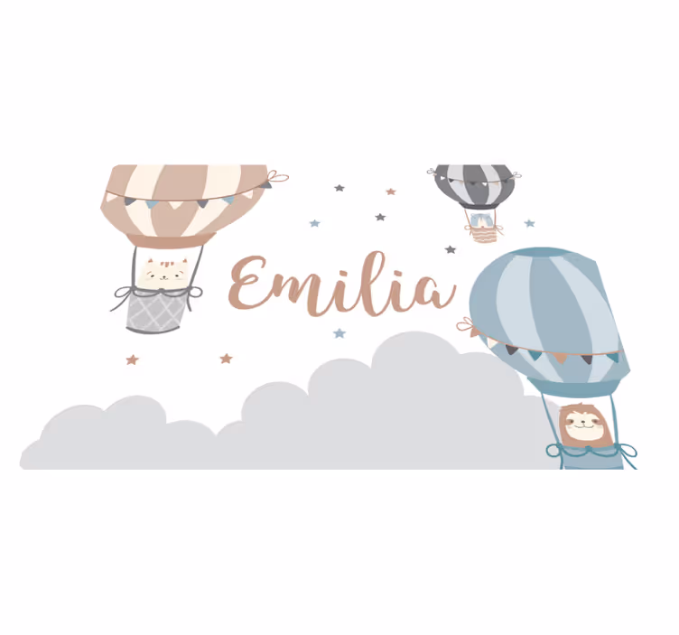 Ilmapallot nimi vinyylimatto - Tenstickers