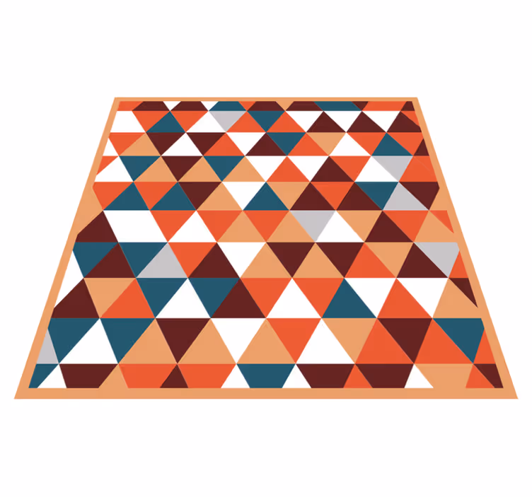 Kolmionmuotoinen mosaiikkikuvio geometrinen vinyylimatto - Tenstickers
