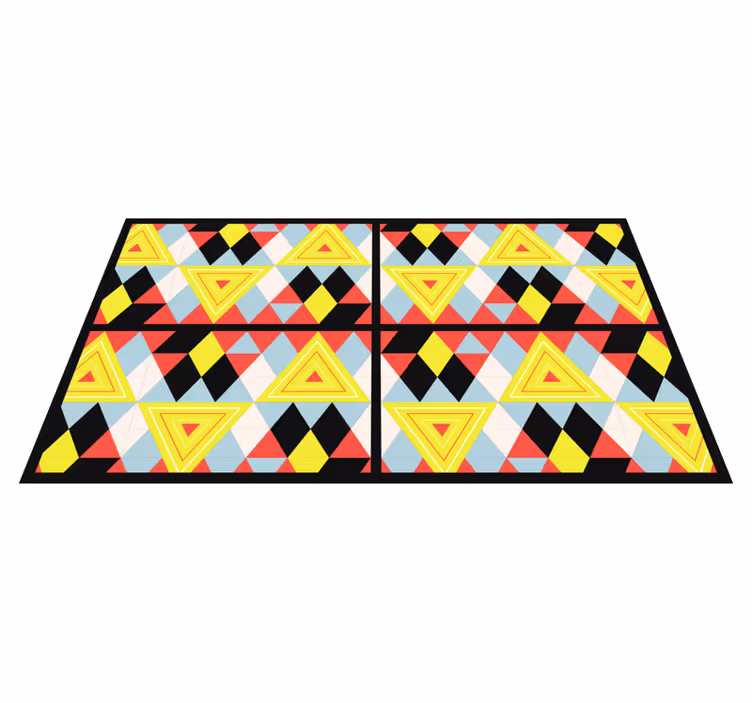 Eloisat kolmiot geometrinen vinyylimatto - Tenstickers