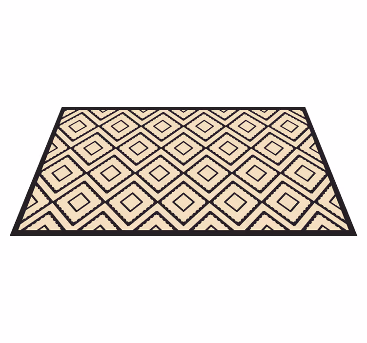 Timanttikuvioituja muotoja geometrinen vinyylimatto - Tenstickers