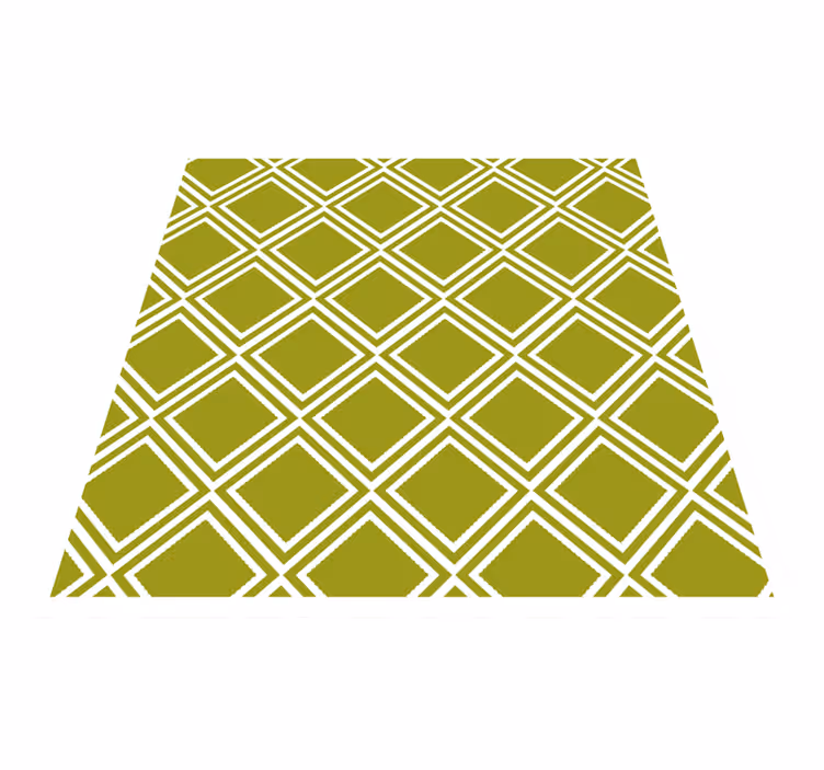 Timanttikuvioinen motiivi geometrinen vinyylimatto - Tenstickers