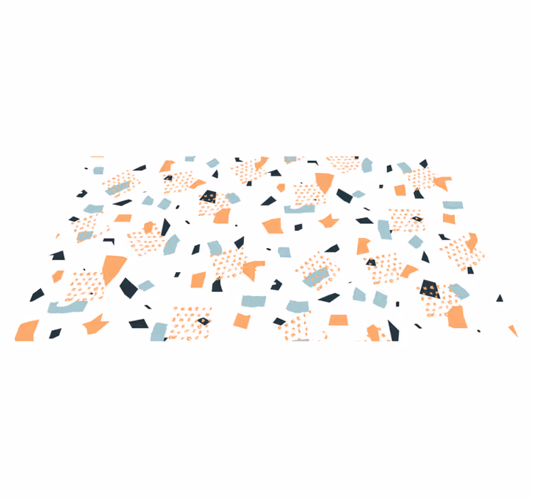 Abstraktien muotojen käsite geometrinen vinyylimatto - Tenstickers