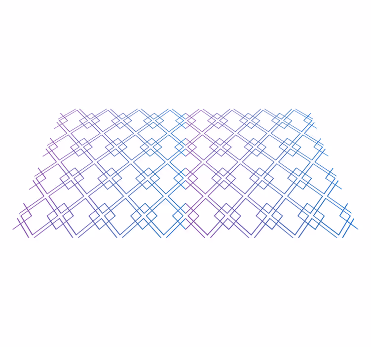 Timantteja ja viivoja geometrinen vinyylimatto - Tenstickers