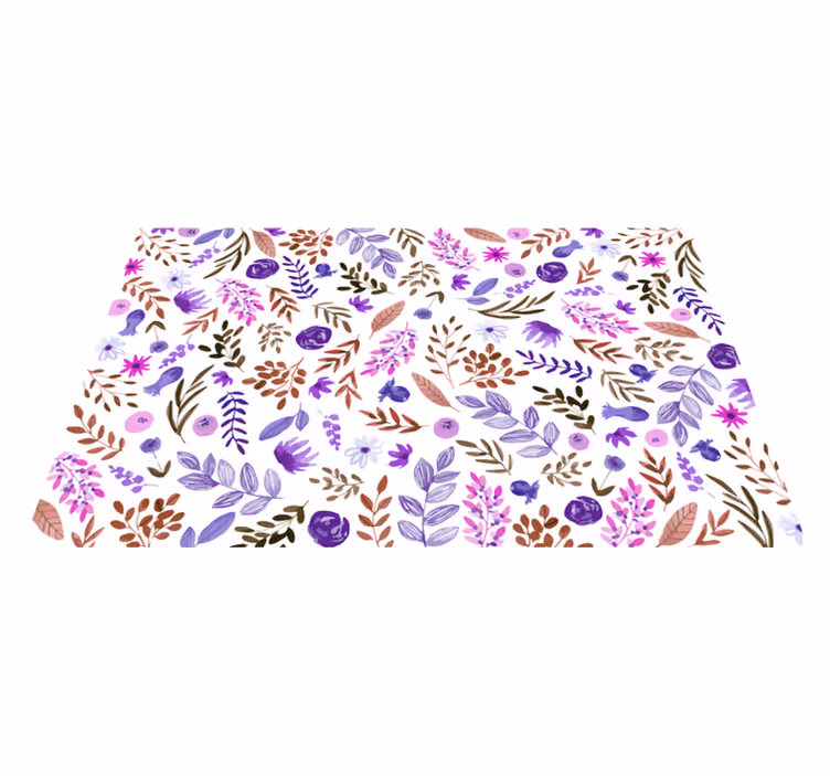 Luontokuvio kukka vinyylimatto - Tenstickers