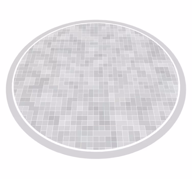 Valkoinen harmaa laatta mosaiikki laatta vinyylimatto - Tenstickers