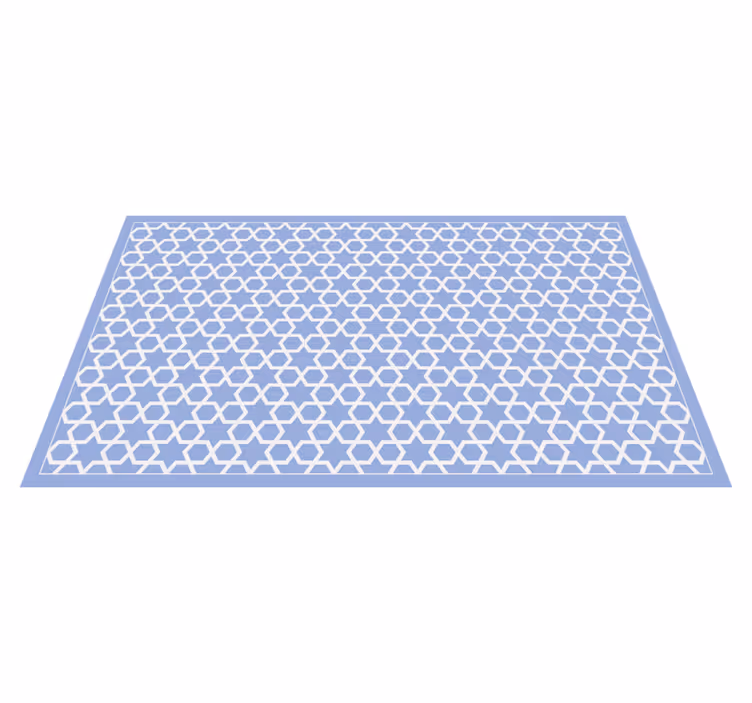 Kuusikulmainen tähtikuvio geometrinen vinyylimatto - Tenstickers
