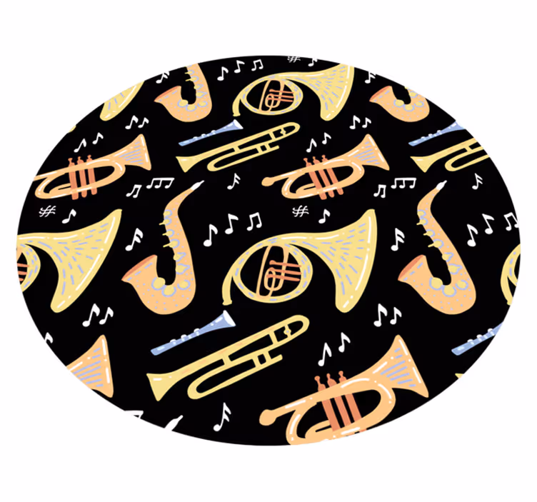 Soittimen idea vinyylimatto - Tenstickers