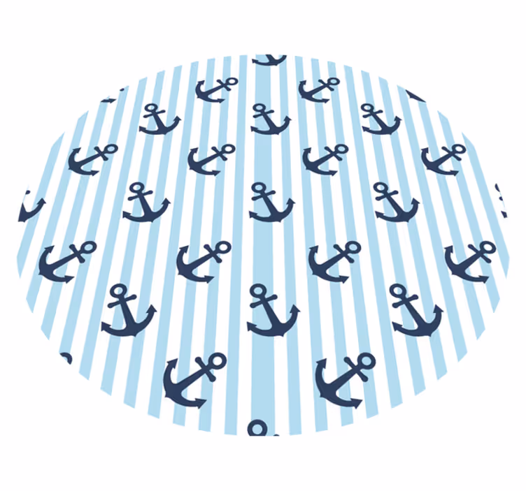 Vinyylimatto meriankkurikuvio - Tenstickers