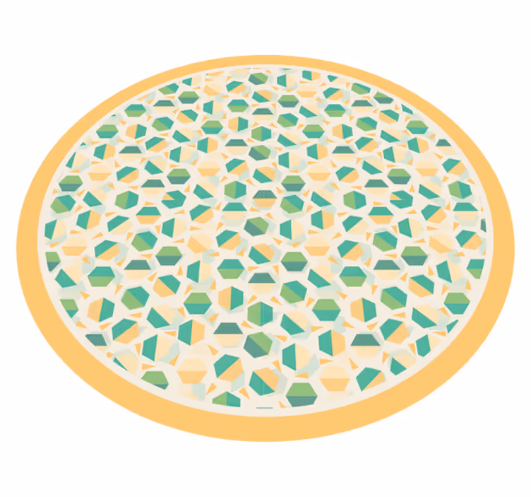 Kuusikulmainen käsite geometrinen vinyylimatto - Tenstickers