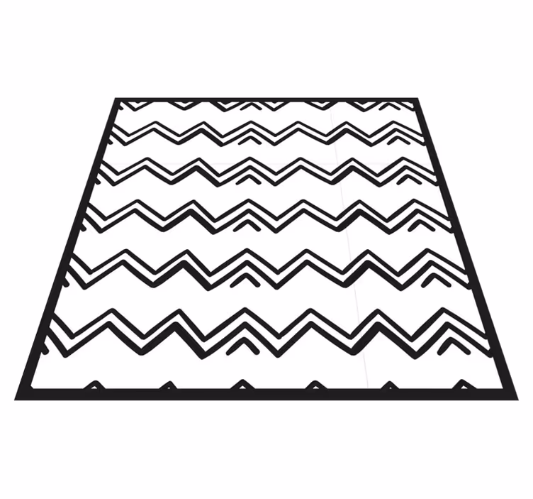 Zigzagtyylinen minimalistinen vinyylimatto - Tenstickers