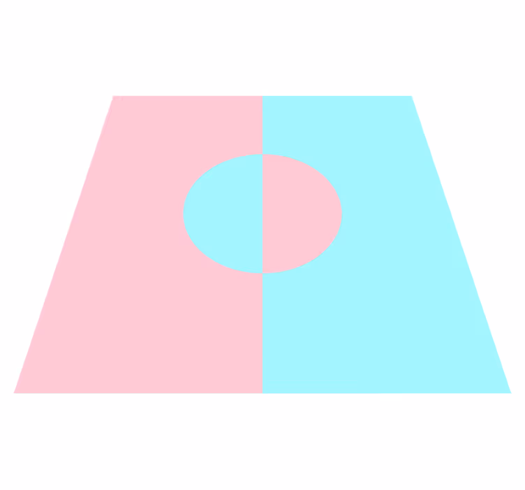 Pehmeä värikontrasti minimalistinen vinyylimatto - Tenstickers