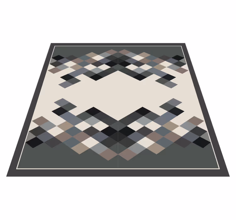 Moderni neliökuvio geometrinen vinyylimatto - Tenstickers