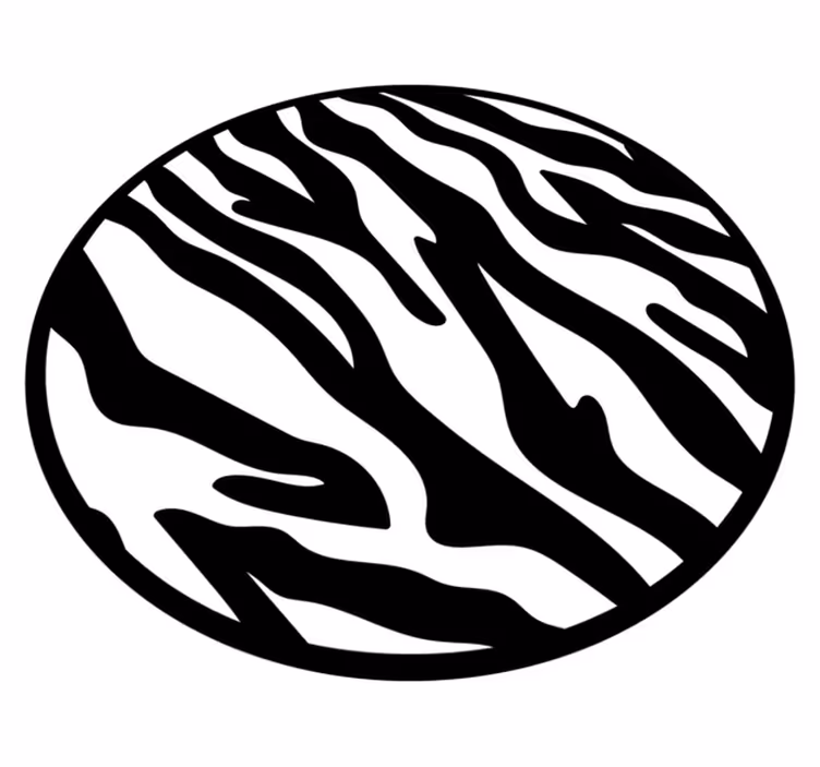 Zebra raidallinen eläin vinyylimatto - Tenstickers