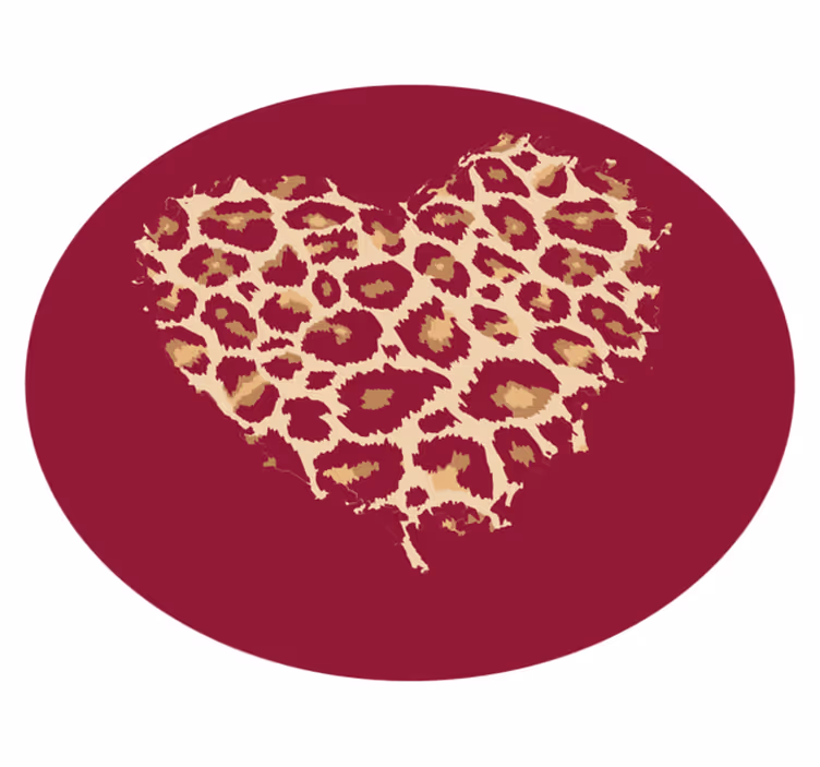 Sydänkuvioiset täplät eläin vinyylimatto - Tenstickers
