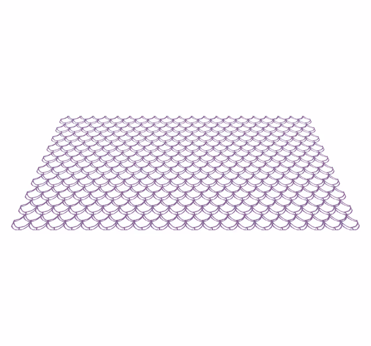 Kylpyhuoneen vinyylimatto aaltoilevalla violetilla kuviolla - Tenstickers