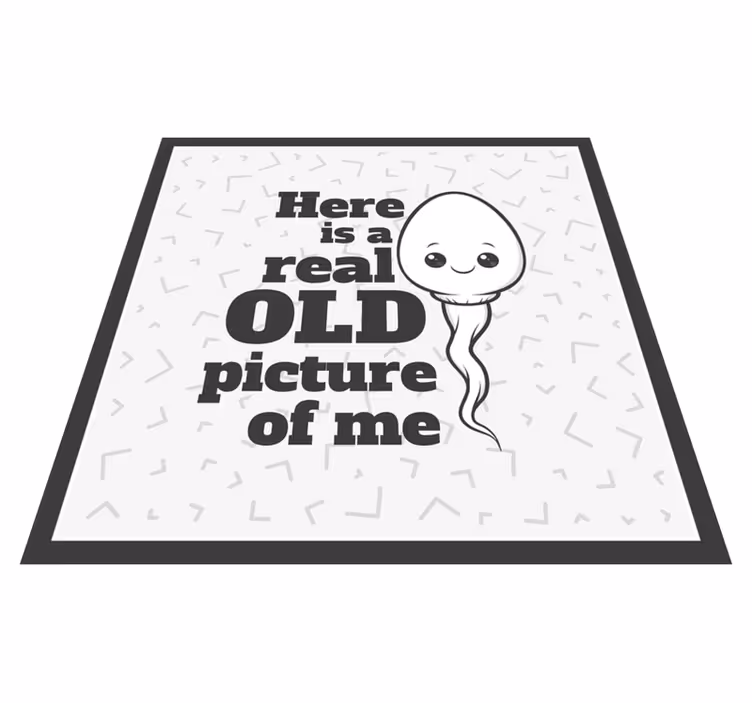 Sperma oikea vanha kuva lauseke vinyylimatto - Tenstickers